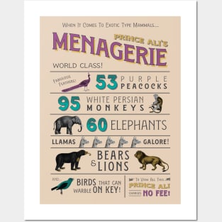 Prince Ali's Menagerie Posters and Art